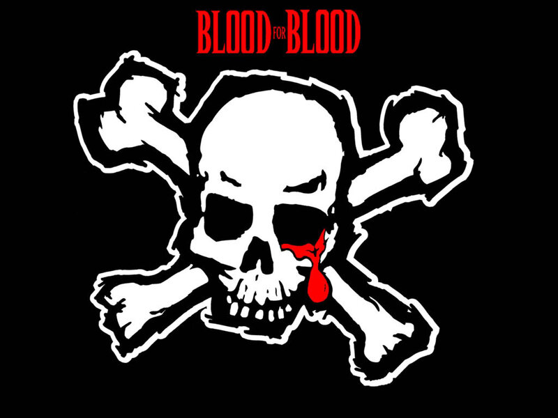 Skull and Crossbones — Black, Dark, Vector Art, Blood