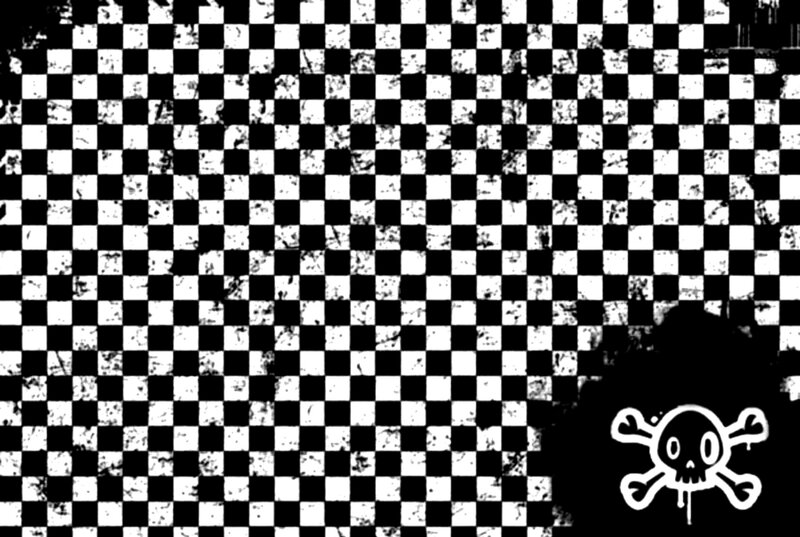 Skull and Crossbones — Black, Gritty