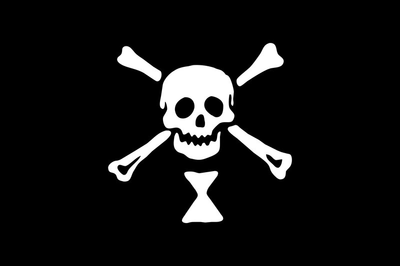 Skull and Crossbones — Black, Ominous