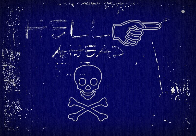 Skull and Crossbones — Blue