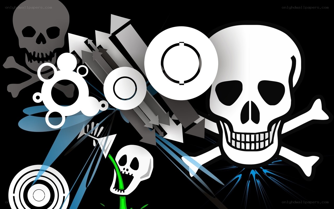 skull and crossbones collage
