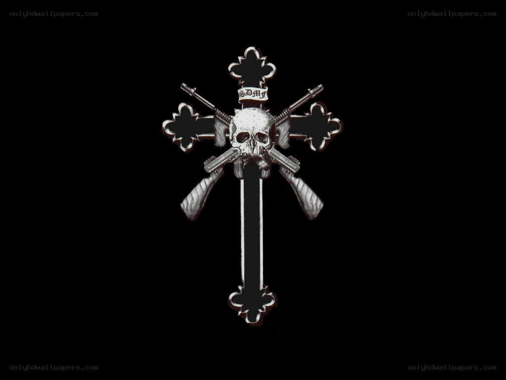 skull and crossbones cross