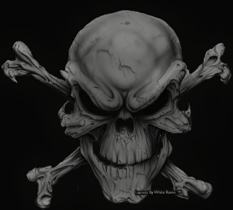 skull and crossbones design