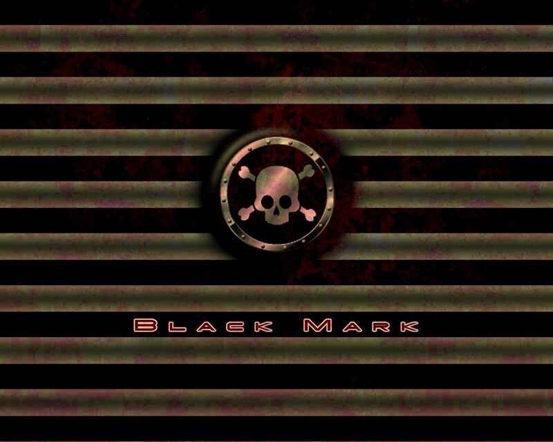 Skull and Crossbones Emblem — Black