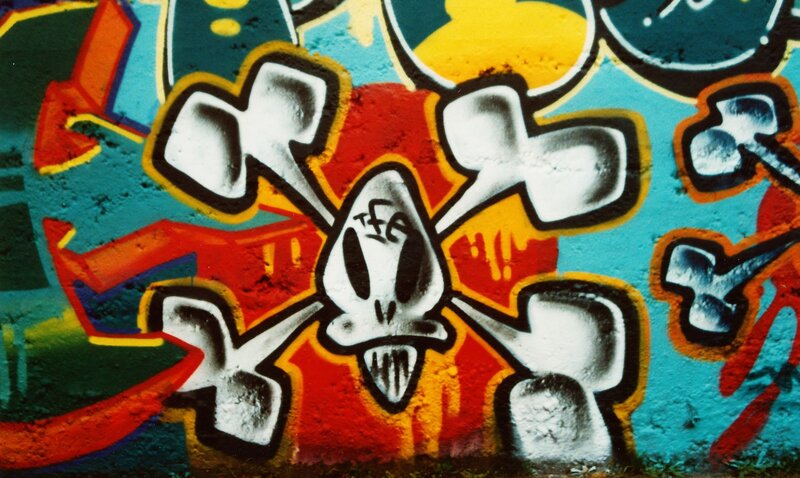 Skull and Crossbones Graffiti