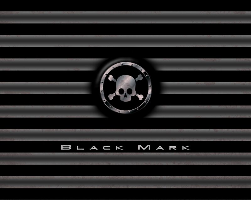 Skull and Crossbones Logo — Black