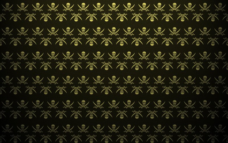 skull and crossbones pattern