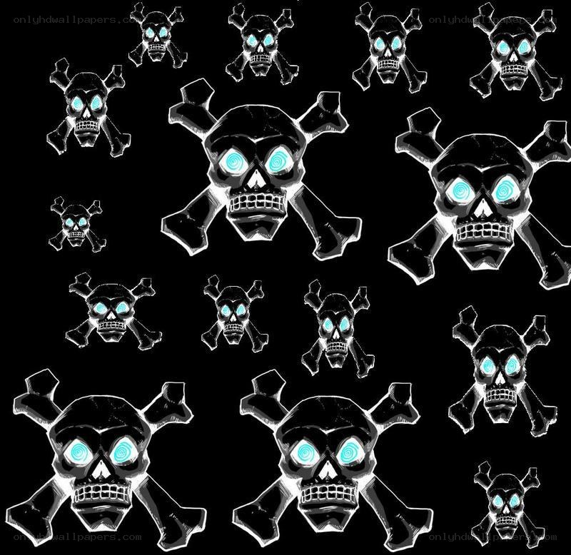 skull and crossbones pattern
