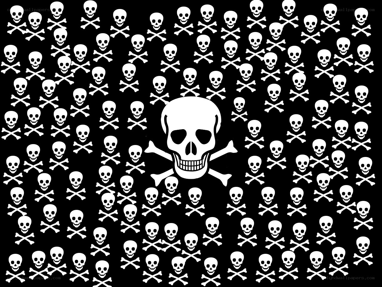 skull and crossbones pattern