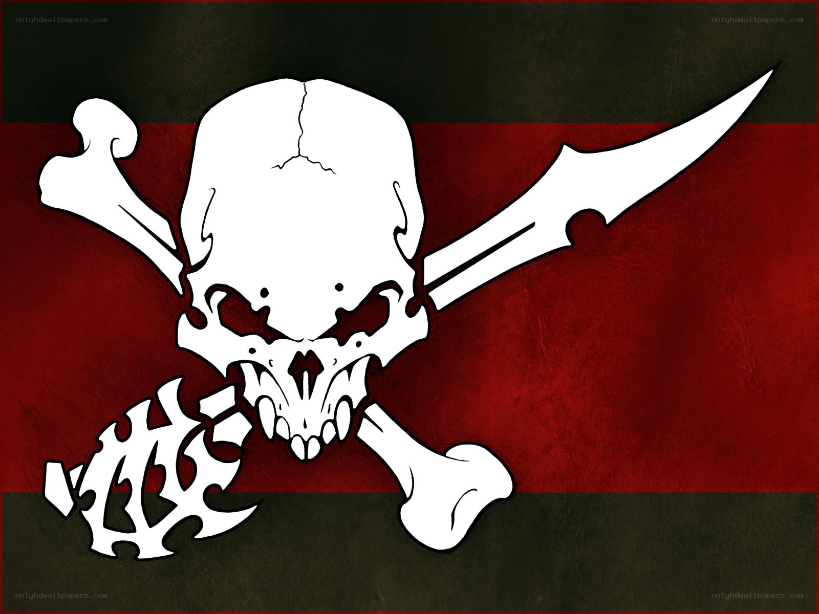 skull and crossbones pirate flag