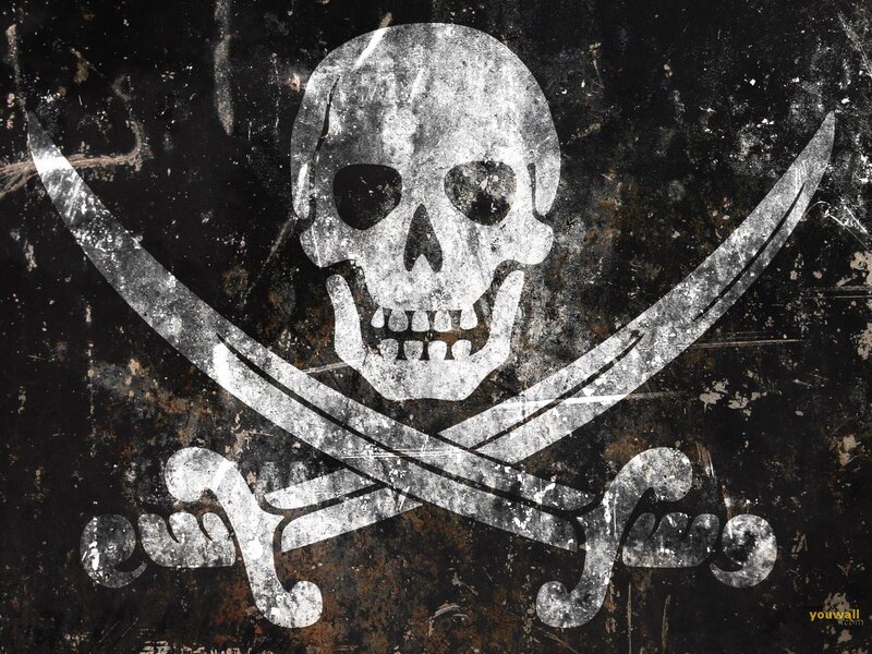 skull and crossbones pirate flag