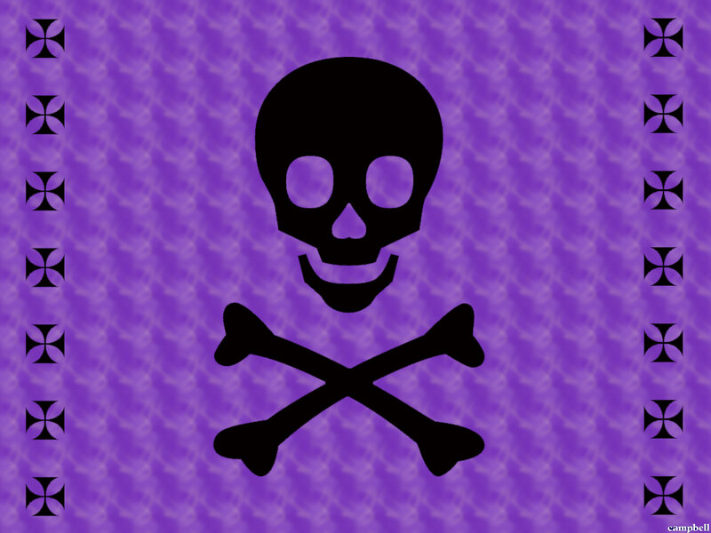 Skull and Crossbones — Purple, Ominous