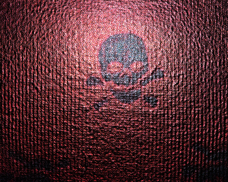 Skull and Crossbones — Red, Ominous