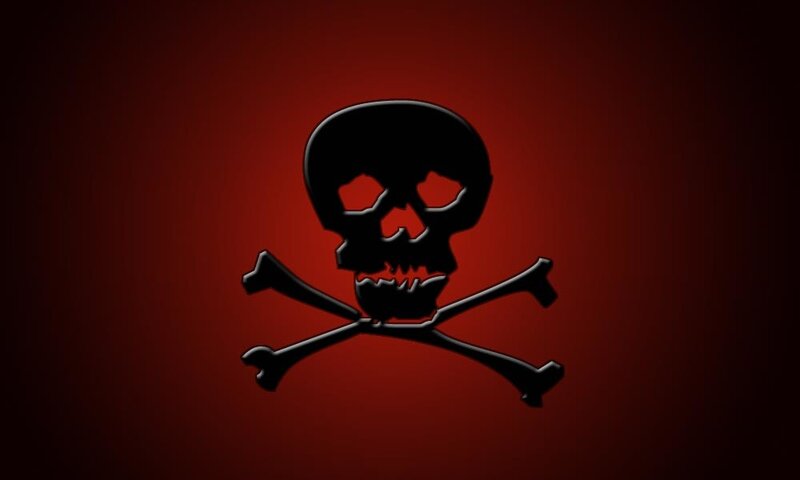 Skull and Crossbones — Red