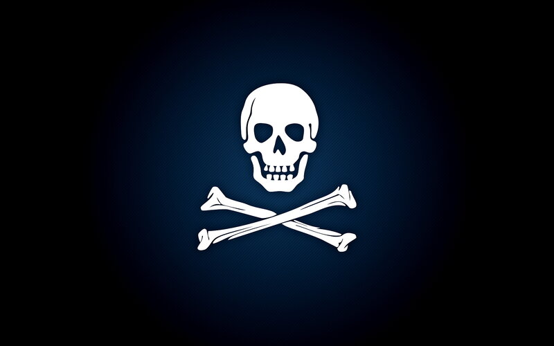 Skull and Crossbones — White
