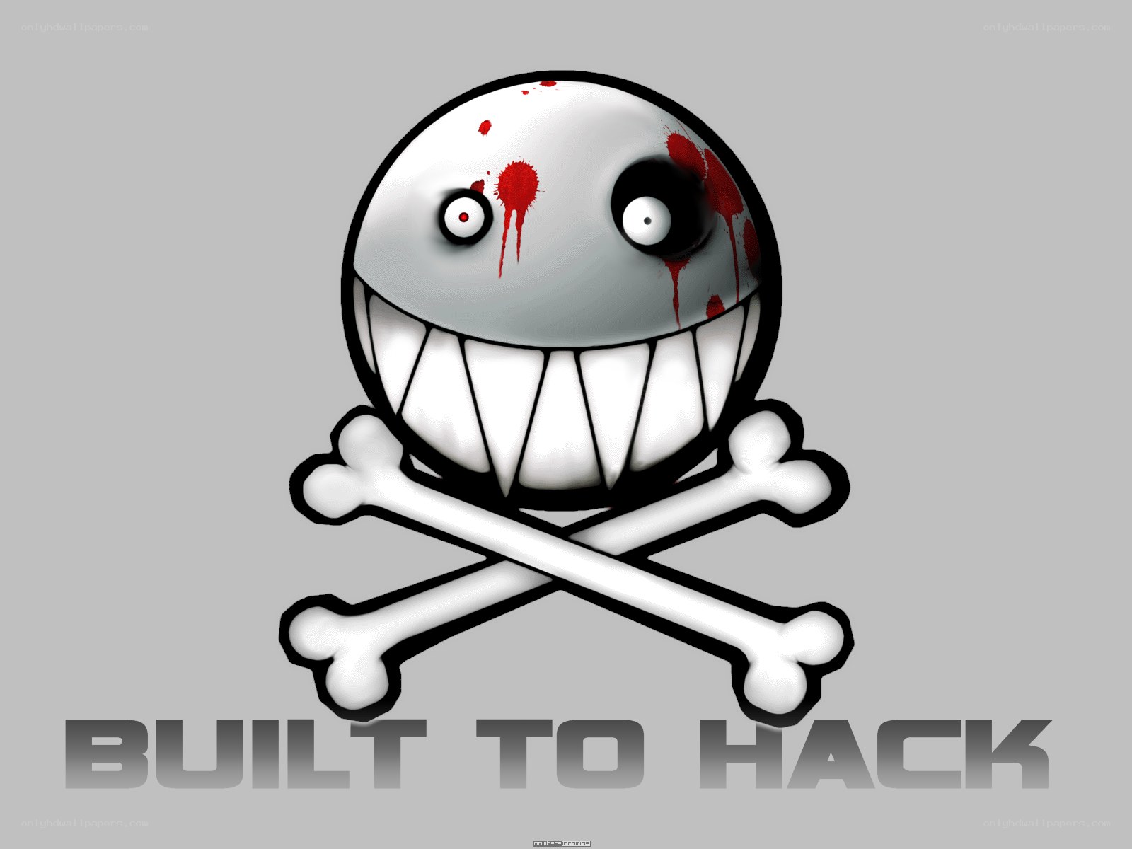 skull and crossbones with blood