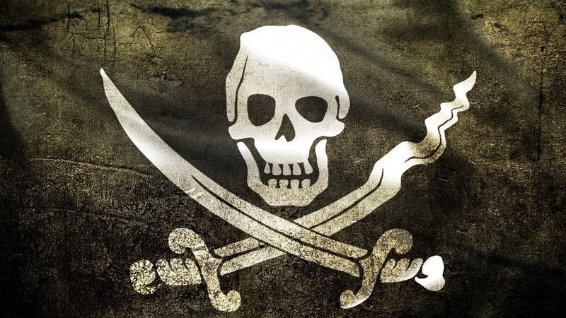 Skull and Crossed Swords — Black, Dramatic