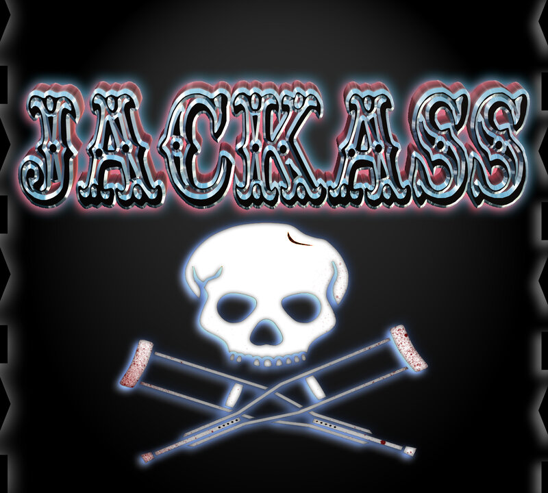 Skull and Crutches — Black, Dark, Digital Art