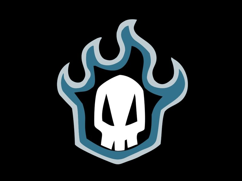 skull and flame logo