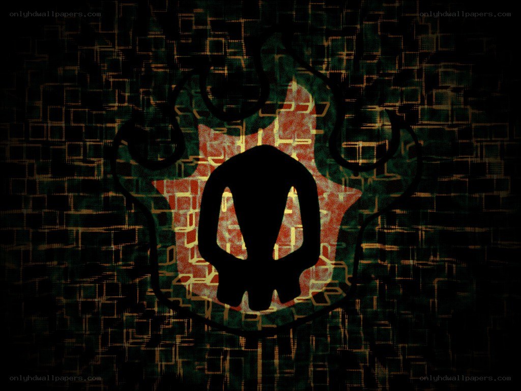 skull and flame logo