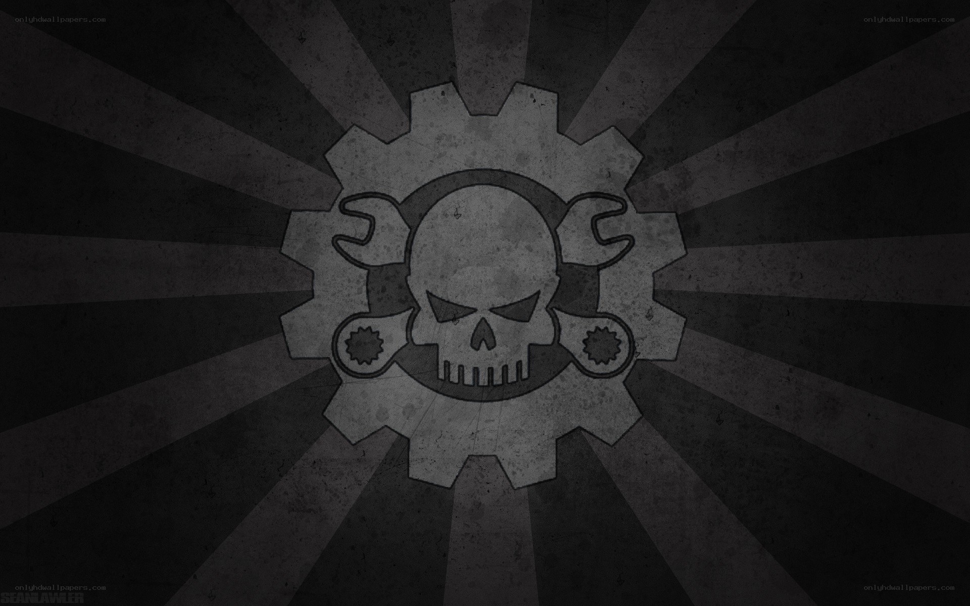 skull and gear emblem