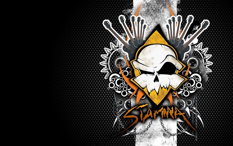 Skull and guitars design