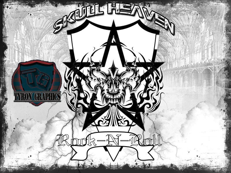 Skull and Pentagram Design