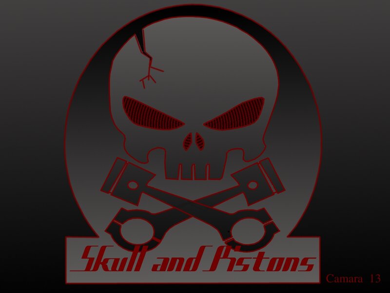 Skull and Pistons Logo