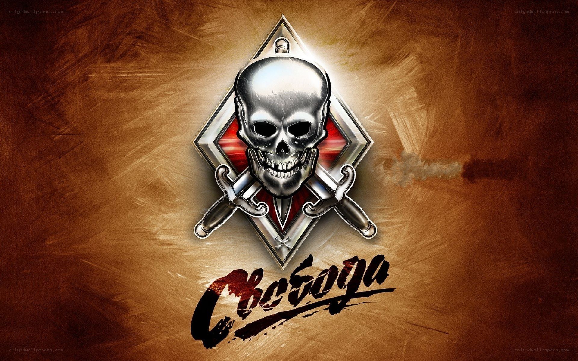 Skull and swords logo
