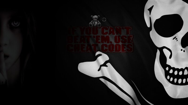 skull and teddy bear wallpaper