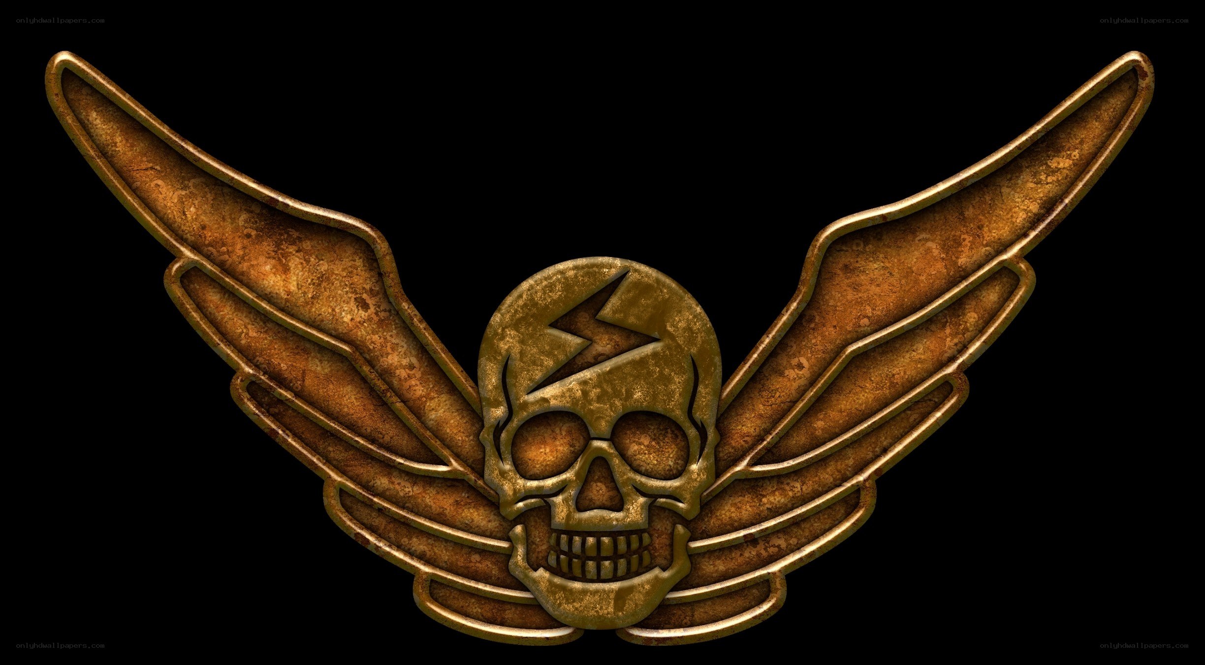 skull and wings emblem