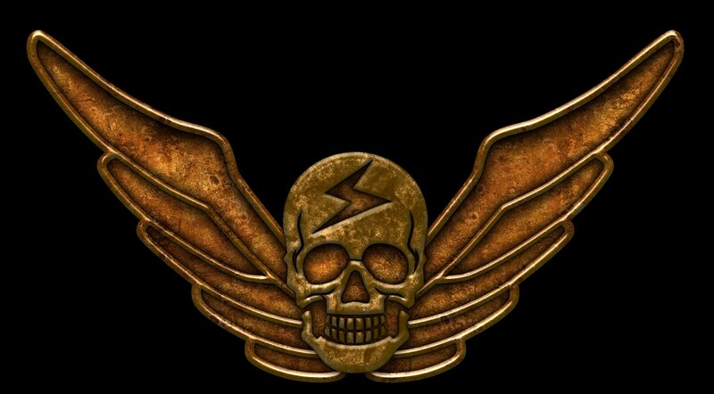 skull and wings emblem