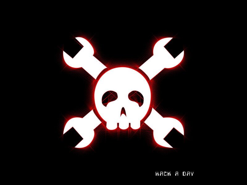 skull and wrench symbol