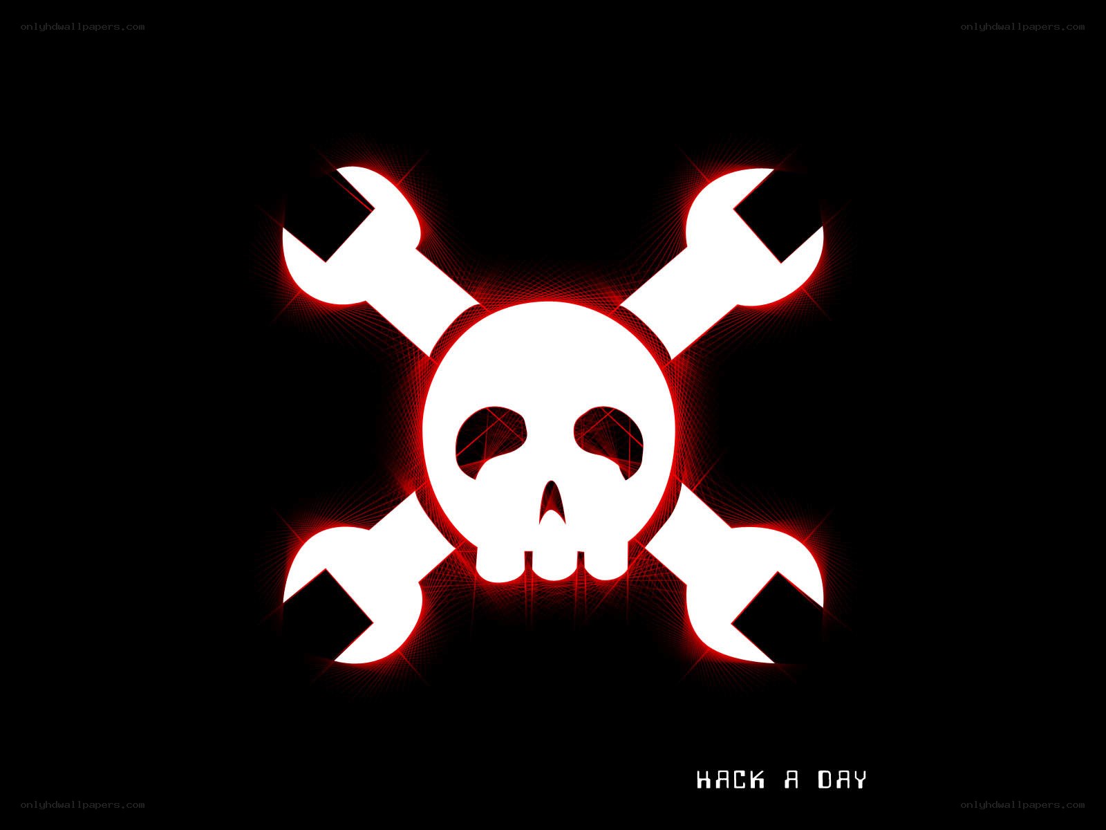 skull and wrench symbol