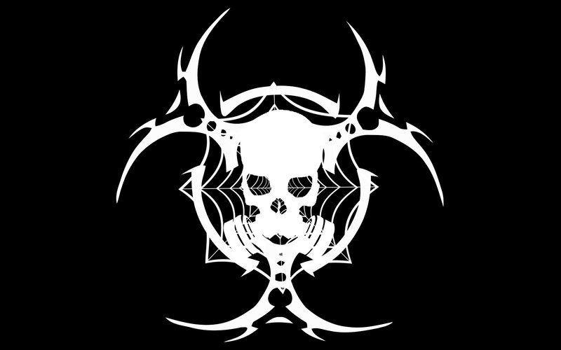 Skull Biohazard Symbol