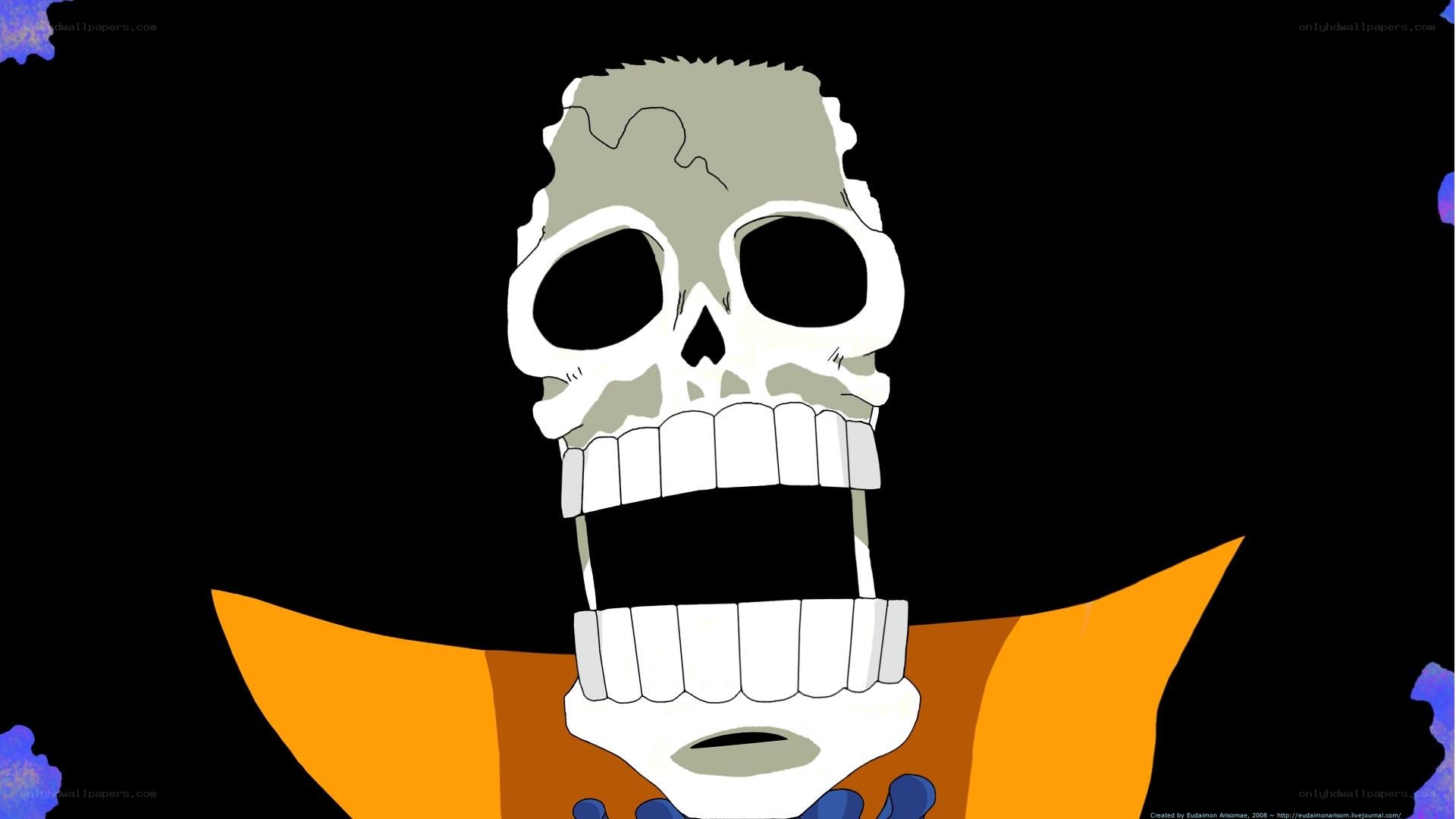skull character with open mouth