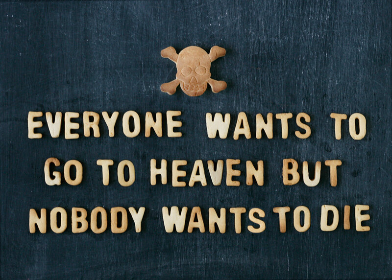 Skull Cookie with Text