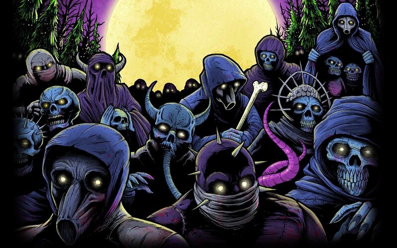 Skull Creatures in Forest