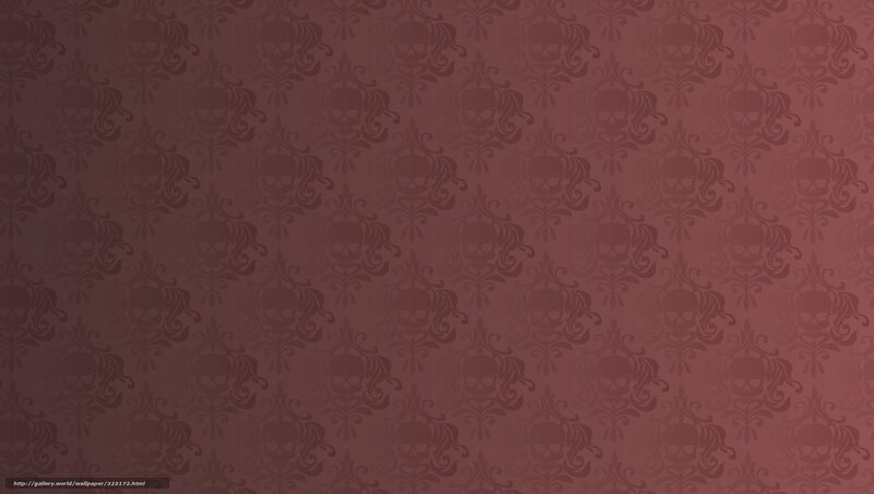 skull damask pattern wallpaper