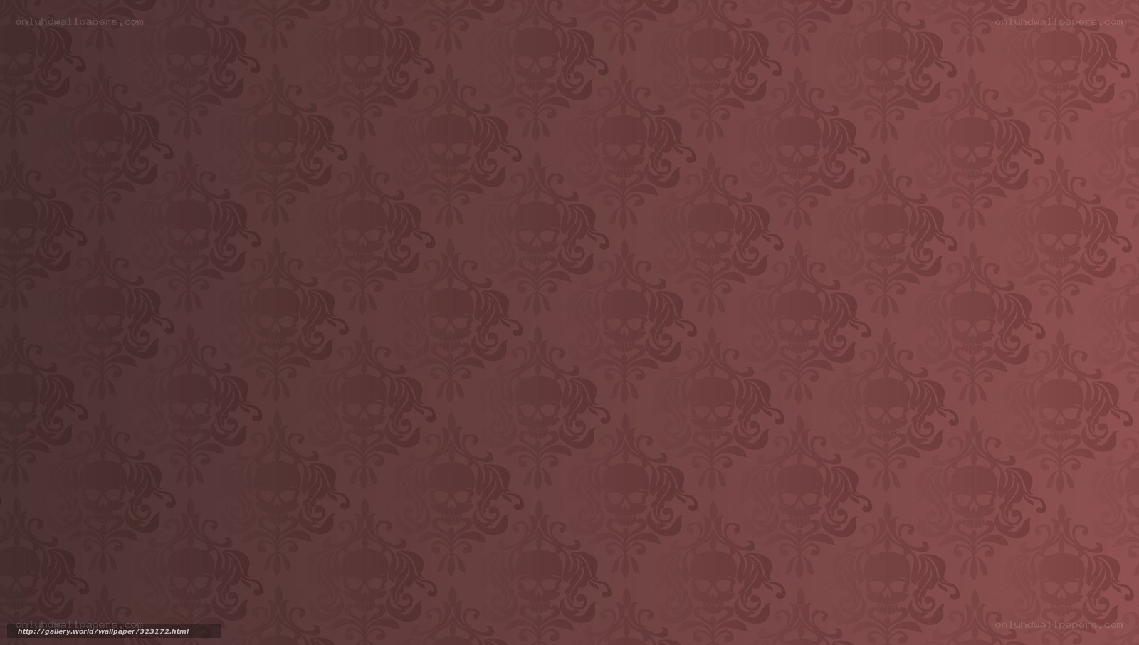 skull damask pattern wallpaper