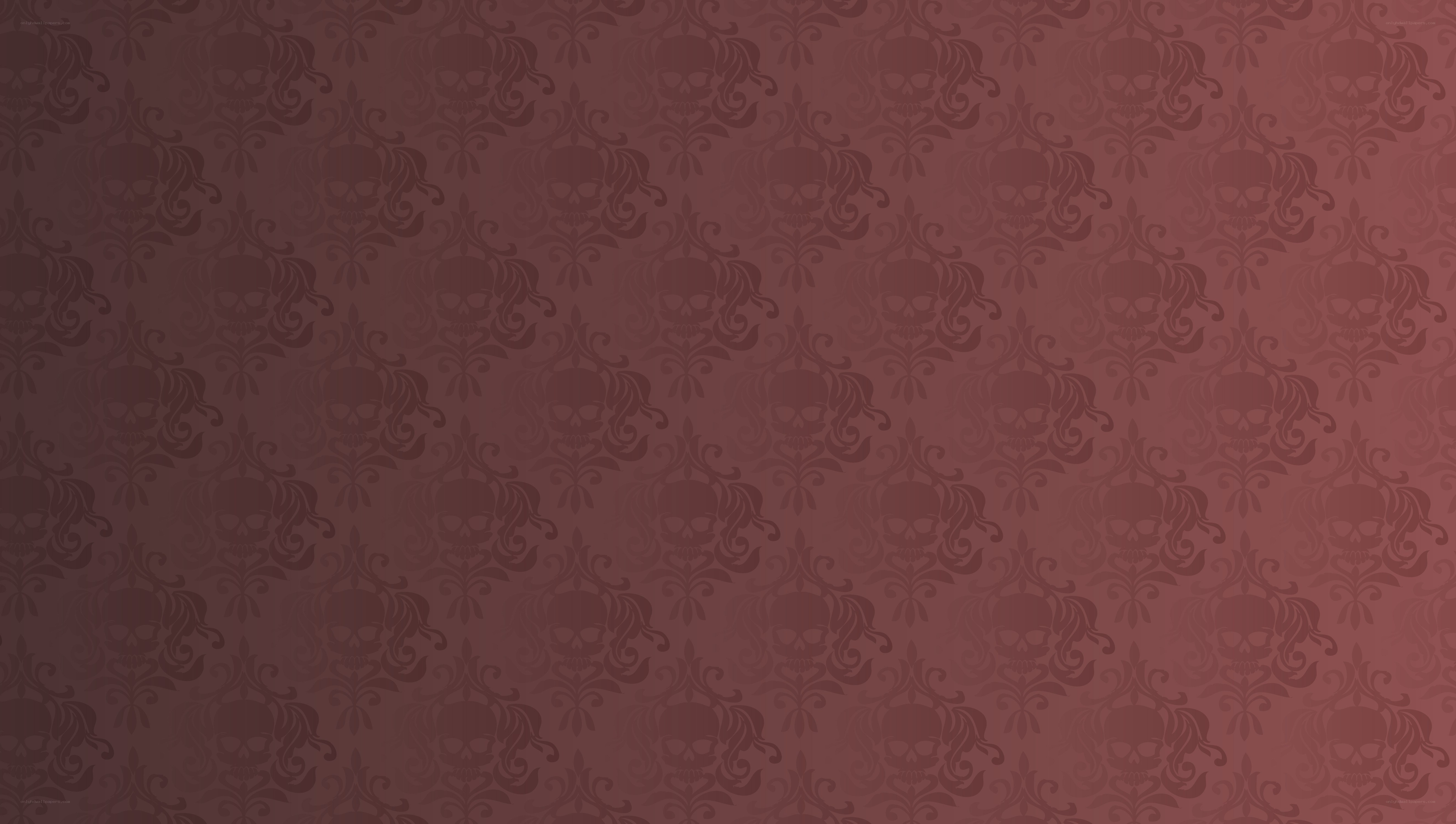 skull damask pattern