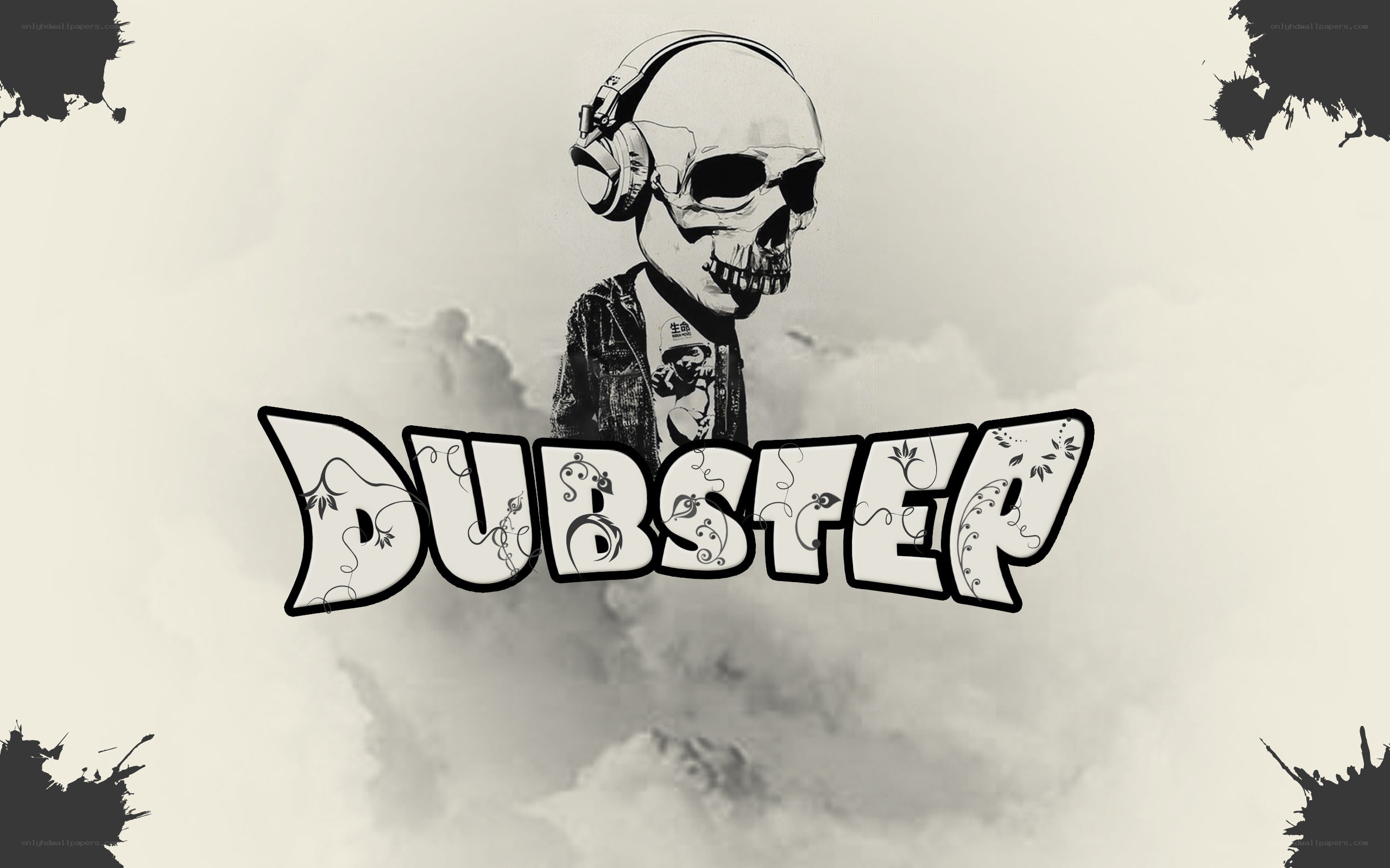 skull dj dubstep logo