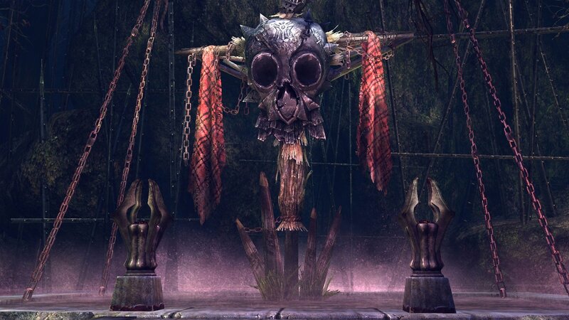 Skull Effigy on Pole