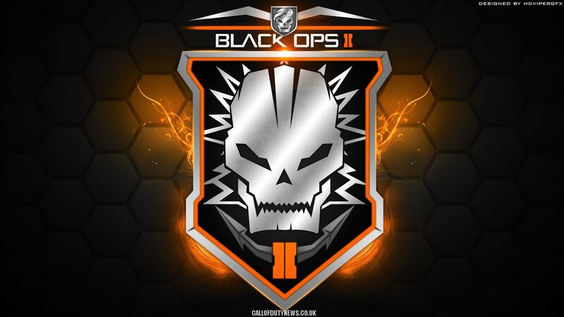Skull Emblem on Shield — Black