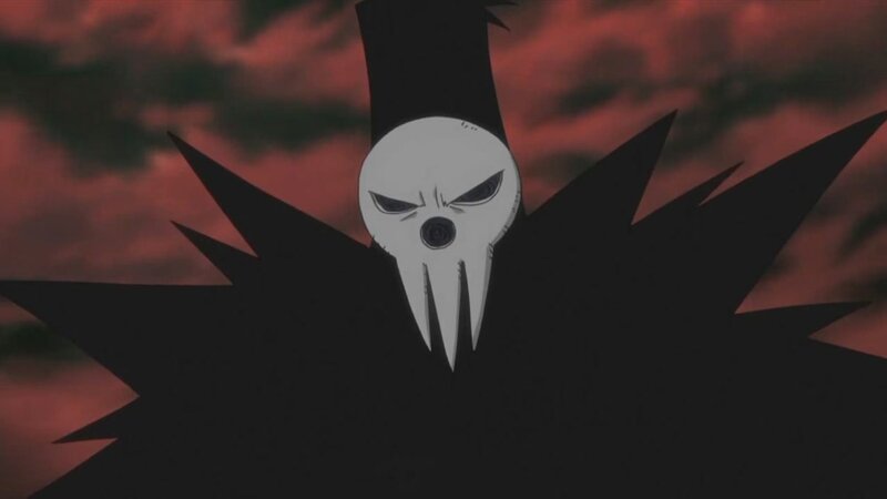 skull-faced character in dark cloak