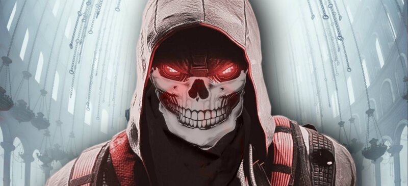 Skull-faced Character in Hood