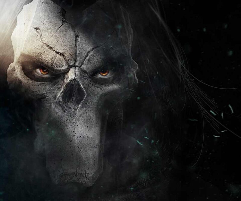 Skull-faced Figure — Black