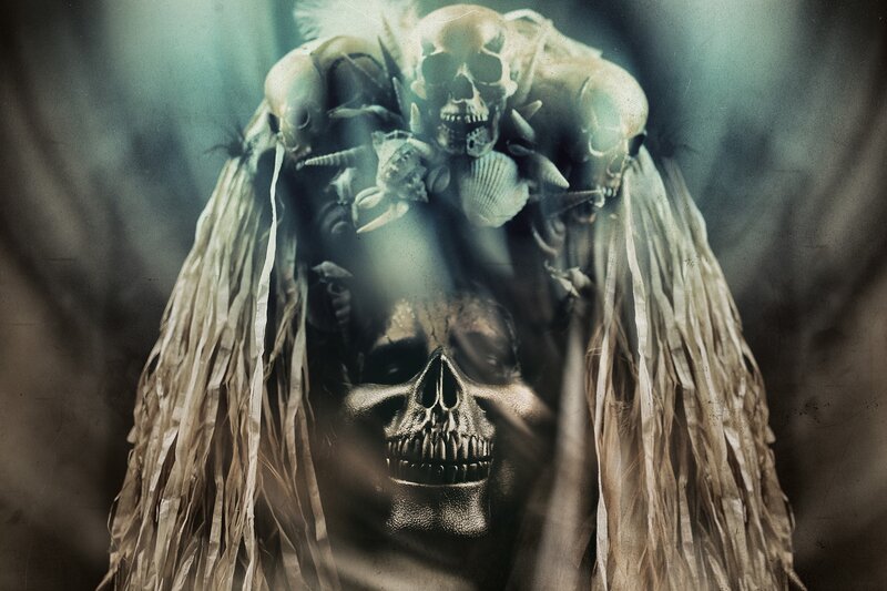 Skull Figure with Skulls