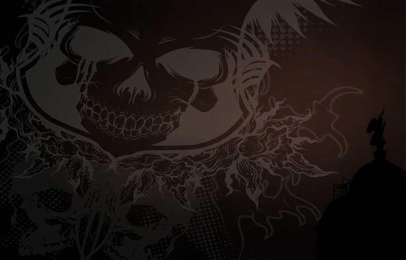 skull graffiti art