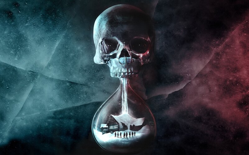 Skull Hourglass with Cabin